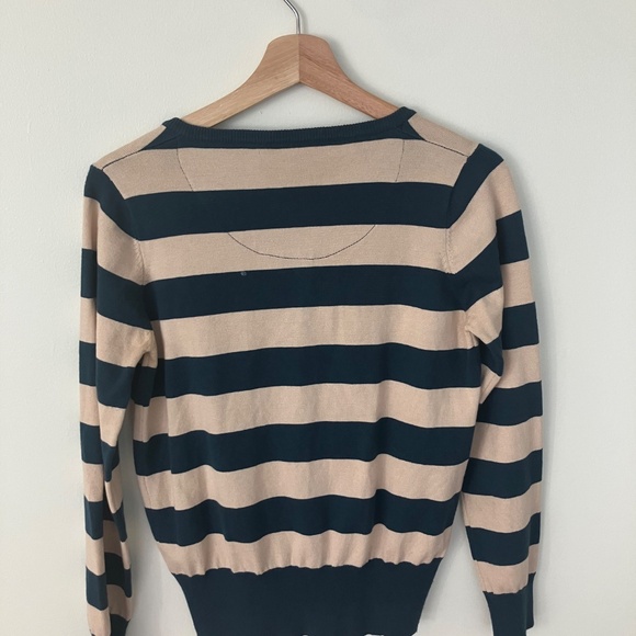Uttam Boutique striped cardigan rugby sweater - Picture 2 of 5